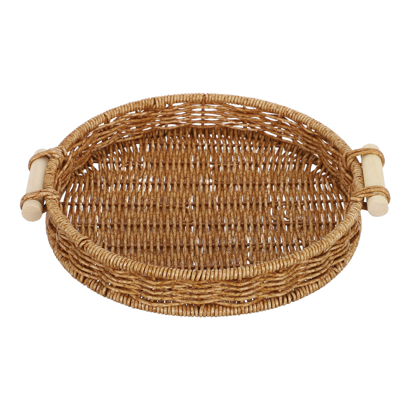Food Snacks Basket - Круглая плетеная корзина для хлеба из