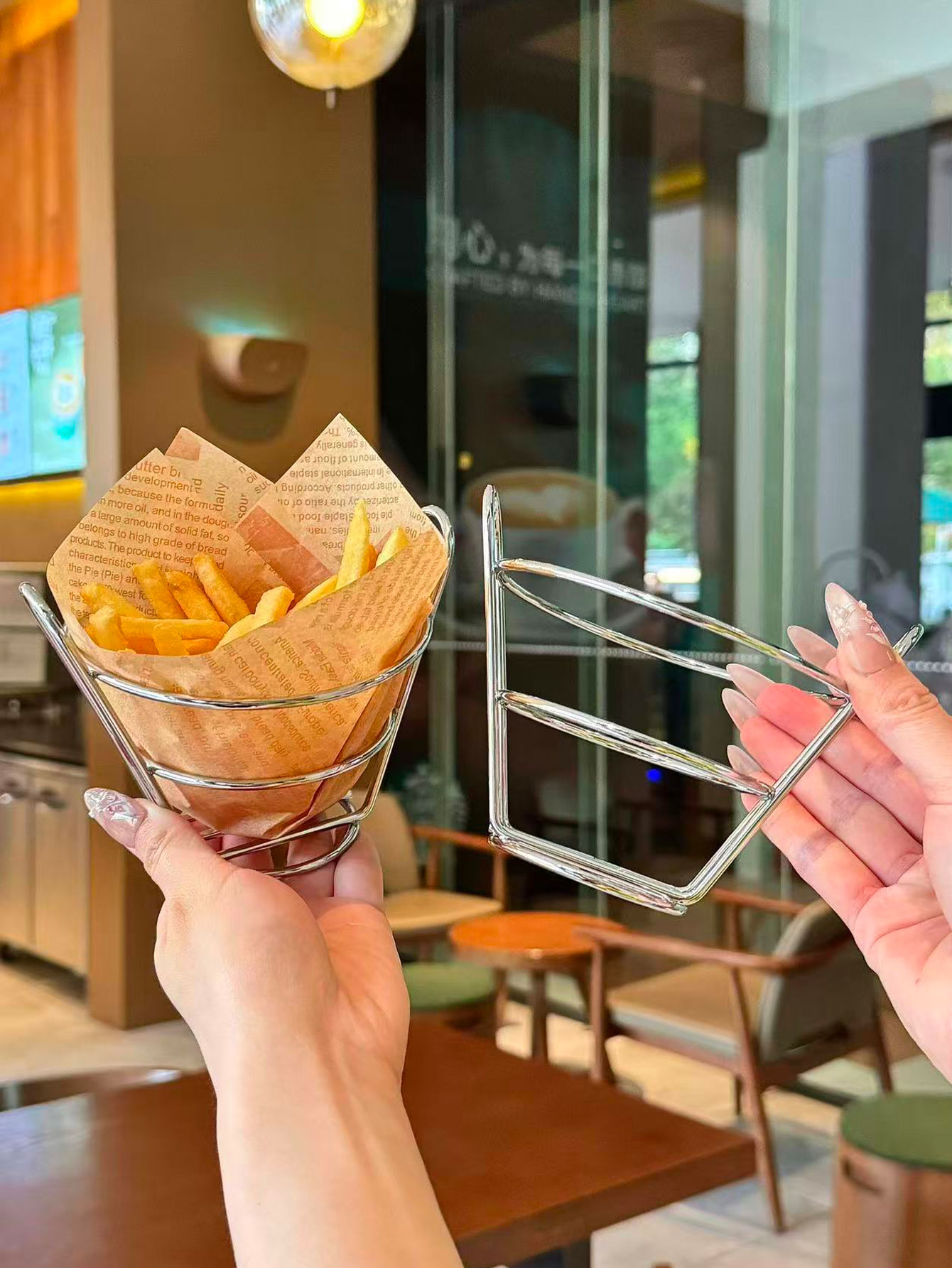 Food Snacks Basket - Корзина для закусок в американском стиле
